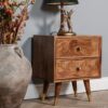 Henlly 2 Drawer Side Table