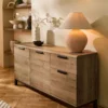 Dark Bronx Oak Effect Sideboard