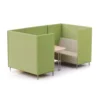 Kubik 4 Person Meeting Booth with Table Booths & Workstations 2570 x 1510 x 1370mm
