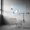 Lintex Silk Wall Glass White Whiteboard